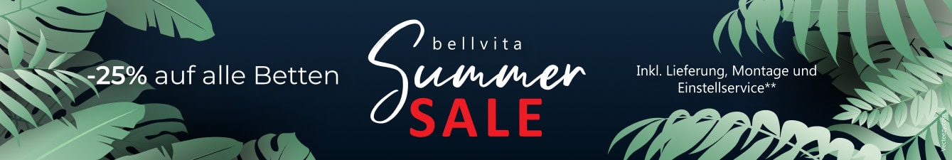 Bellvita Summer Special 25Prozent Banner
